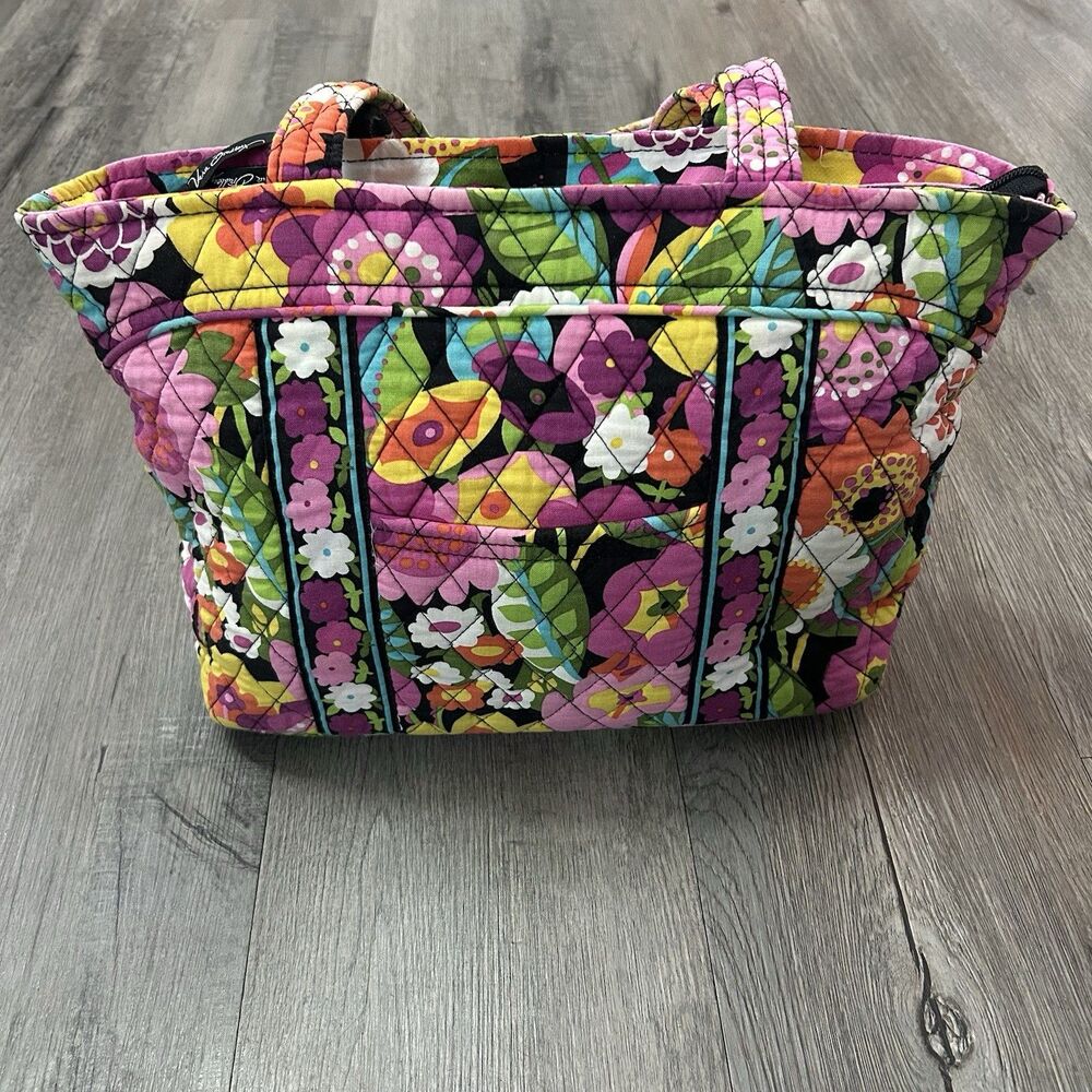 Vera Bradley Va Va Bloom Retired Pattern Tote Handbag Bag Purse Floral Pink